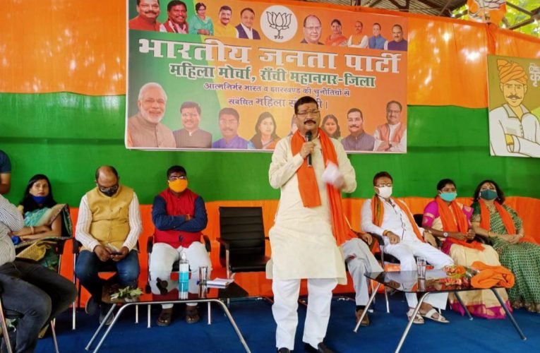 भाजपा अध्यक्ष दीपक प्रकाश नें महिलाओं को किया संबोधित.