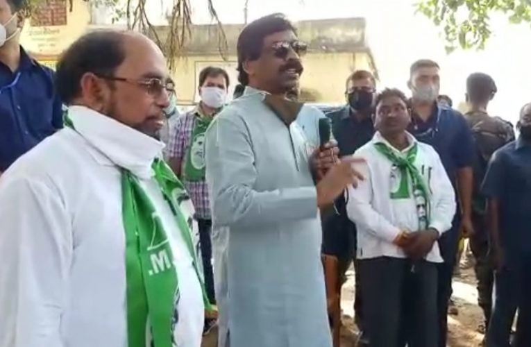 सीएम हेमंत सोरेन नें जनता का समर्थन मांगा.