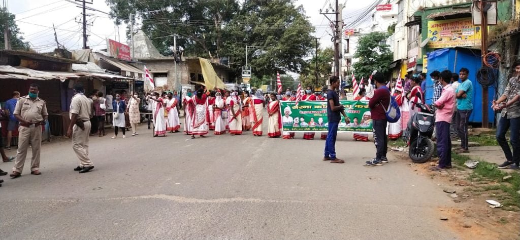 सरना धर्म कोड की मांग को लेकर आज राज्यव्यापी चक्का जाम. IMG-20201015-WA0002