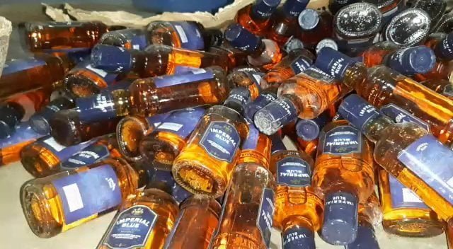 260 पेटी अवैध शराब बरामद.