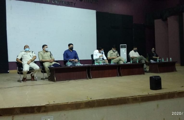 दुर्गा पूजा के दौरान विधि व्यवस्था संधारण को लेकर बैठक.