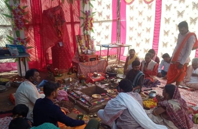 भव्य शोभायात्रा के बीच भास्कर प्रतिमा को जल विश्राम के साथ चार दिवसीय छठ महोत्सव संपन्न.