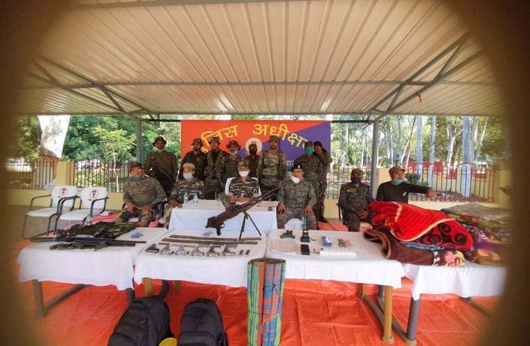 सुरक्षा बलों और पीएएलएफआई संगठन के बीच मुठभेड़, भारी मात्रा में हथियार बरामद.