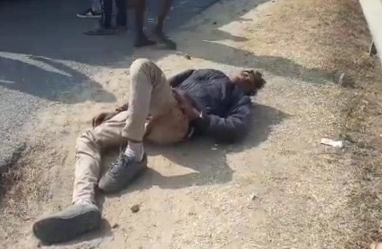 गोविंदपुर साहेबगंज मार्ग पर सड़क हादसे में एक व्यक्ति गंभीर रूप से घायल.