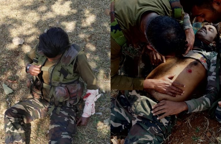 आइईडी विस्फोट में तीन जवान शहीद, चार घायल.