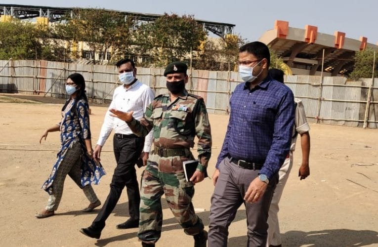 सेना बहाली रैली के आयोजन की तैयारियों का लिया गया जायजा.