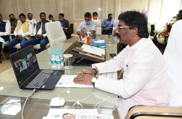 मुख्यमंत्री हेमंत सोरेन ने 50 “नंदघर” का ऑनलाइन उद्घाटन किया.