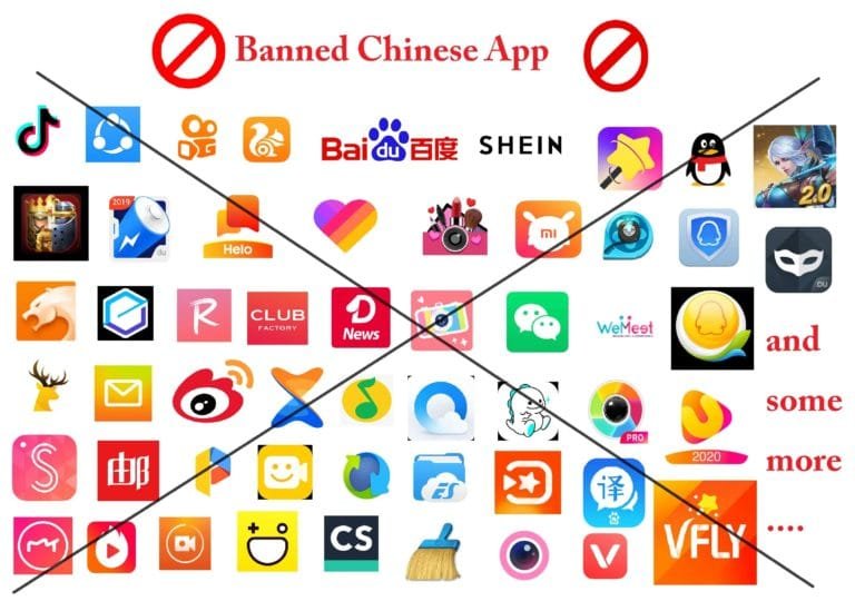 एक बार फिर 54 चीनी ऐप्स को किया बैन(apps banned )