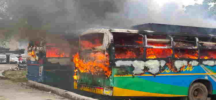 Khadgada  Bus Fire