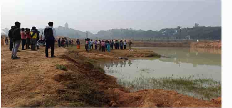 Jurm: रांची के जगन्नाथपुर में तालाब से युवक का शव बरामद.