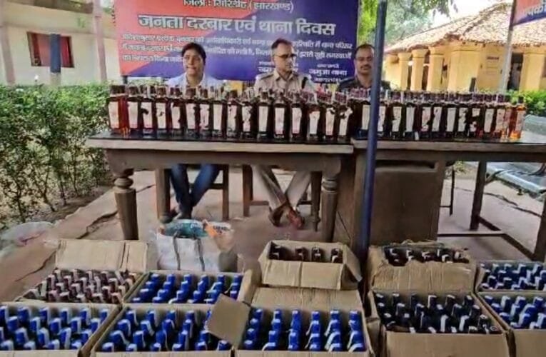 भारी मात्रा में अवैध विदेशी शराब जप्त