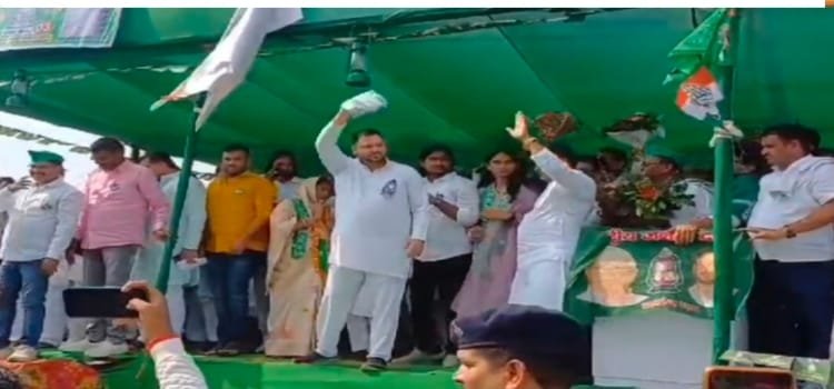 बीजेपी हिंदू मुस्लिम कर समाज में नफरत पैदा कर रही है : तेजस्वी यादव 2 20241109 165531