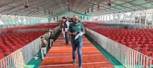 The Deputy Commissioner took stock of the preparations for the state level program of Chief Minister Mainiya Samman Yojana.