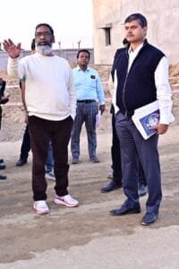 मुख्यमंत्री हेमन्त सोरेन ने आज निर्माणाधीन विधायक आवासीय परिसर, जगन्नाथपुर, रांची का किया निरीक्षण। 8 IMG 20250122 WA0094