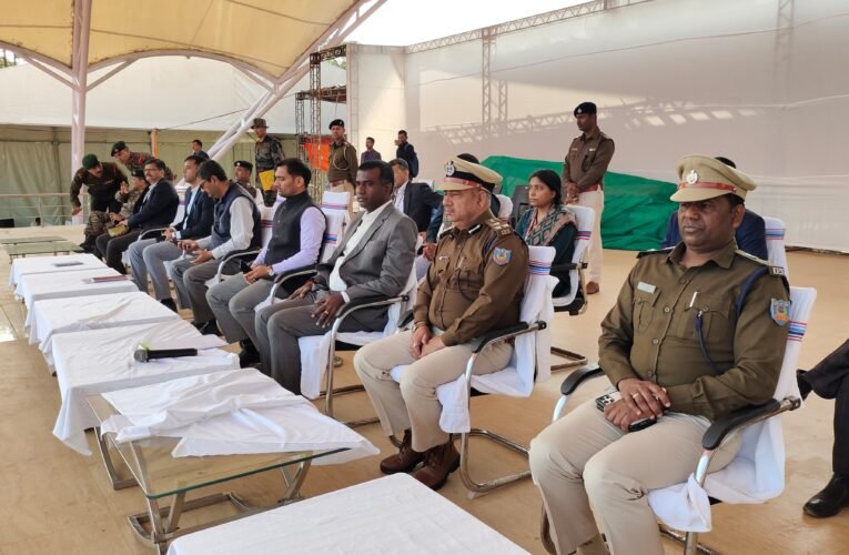 रांची के मोराबादी मैदान में आज गणतंत्र दिवस समारोह का हुआ फुल ड्रेस रिहर्सल
