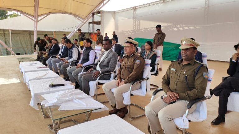 रांची के मोराबादी मैदान में आज गणतंत्र दिवस समारोह का हुआ फुल ड्रेस रिहर्सल
