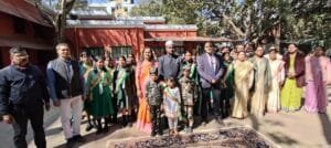 District Magistrate -cum- Deputy Commissioner Ranchi, Manjunath Bhajantri hoisted the flag in the Collectorate Building Complex, Ranchi
