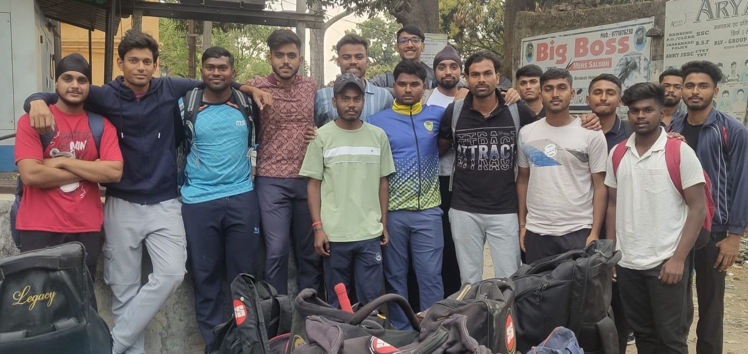 Simdega team left for Gumla to play inter district under 23 cricket competition.