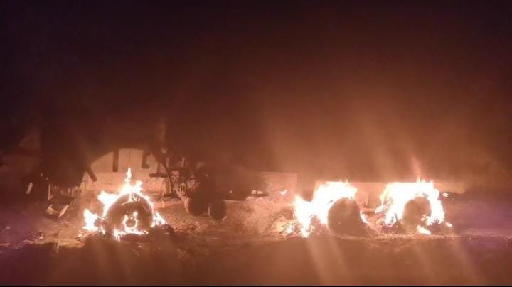 Kuhkuh Stone Mice, suspicious people set a Haiwa on fire.