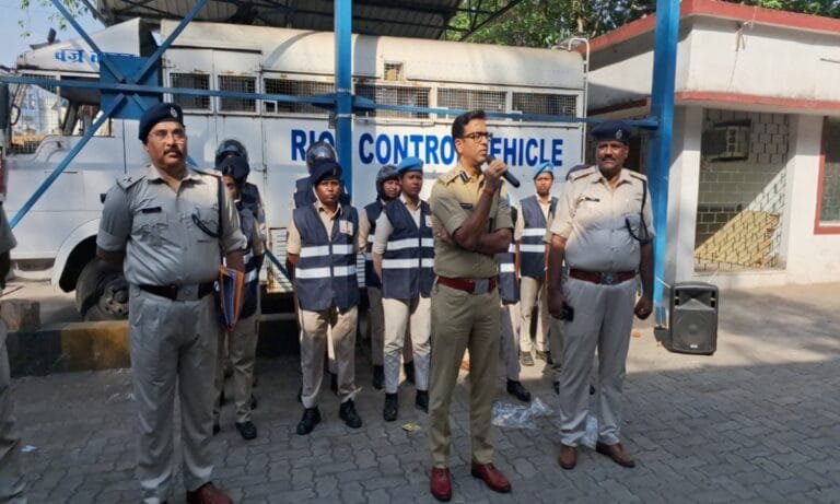 जमशेदपुर पुलिस ने ईद और रामनवमी को लेकर किये कड़े इंतजाम