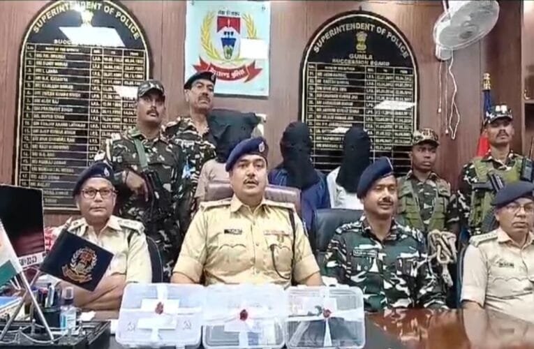 PLFI सुप्रीमो दिनेश गोप का राइट हैंड हार्डकोर नक्सली दुर्गा सिंह सहित 3 नक्सली गिरफ्तार, हथियार और गोली बरामद