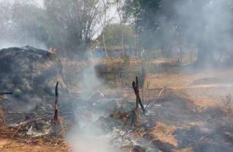 चाईबासा में खलिहान में आग लगने से चार बच्चों की मौत की खबर