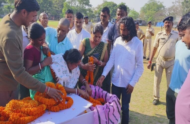 JAP के जवान की सड़क दुर्घटना में मौत JLKM के देवेंद्र नाथ महतो ने दी श्रद्धांजलि