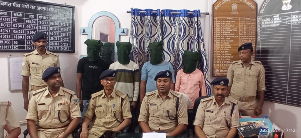 जामताड़ा पुलिस को मिली बड़ी सफलता बंधन बैंक के अधिकारी बनकर कर रहे थे ठगी, चार साइबर अपराधियों की हुई गिरफ्तारी। 3 IMG 20250305 WA0000