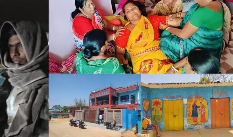 गैंगस्टर अमन साहू के बुढ़मू स्थित घर में मातम, मां-पिता बेसुध, गांव में पसरा हैं सन्नाटा।