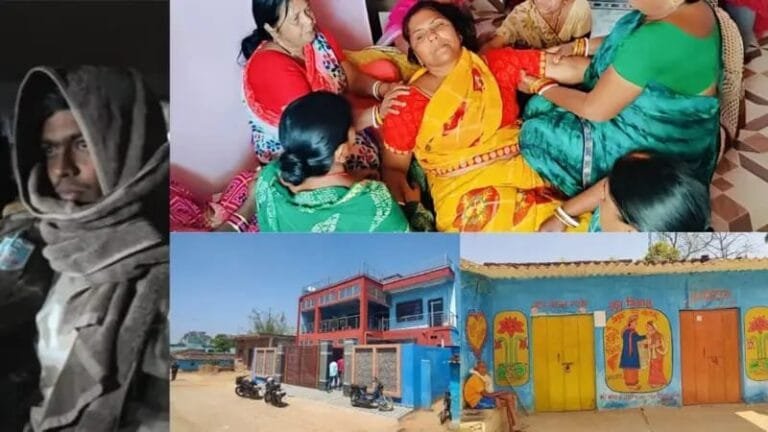गैंगस्टर अमन साहू के बुढ़मू स्थित घर में मातम, मां-पिता बेसुध, गांव में पसरा हैं सन्नाटा।