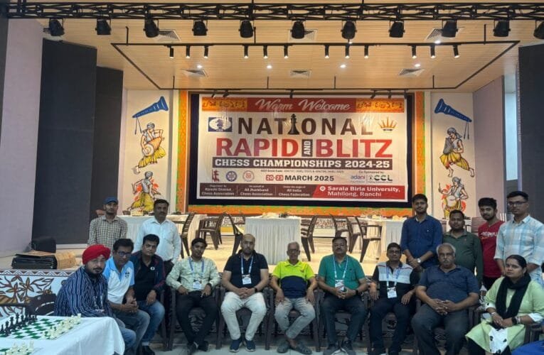 रांची डिस्ट्रिक्ट चेस एसोसिएशन द्वारा नेशनल रैपिड एंड ब्लिट्ज चेस चैंपियनशिप 2024-25 का हुआ आयोजन।