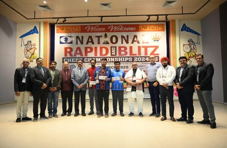 सरला बिरला विश्वविद्यालय आयोजित नेशनल ब्लिट्ज चेस चैंपियनशिप 2024-25 का अंतिम दिन आज।
