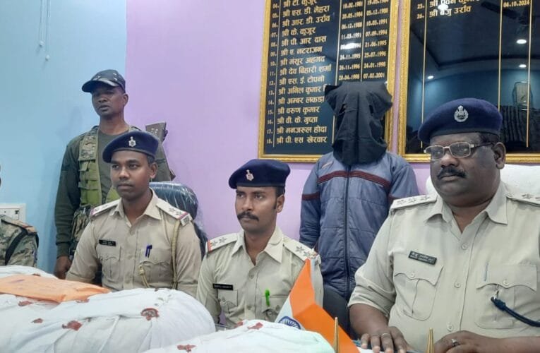 ओड़िसा से गांजा लेकर बंगाल जा रहा तस्कर गिरफ्तार।