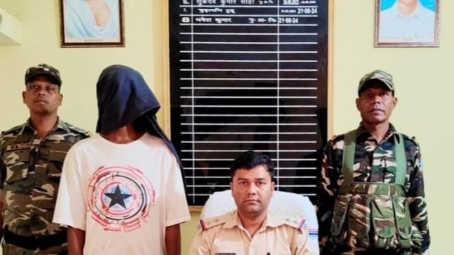 रांची हत्या के फरार आरोपी को पुलिस ने गिरफ्तार कर भेजा जेल।