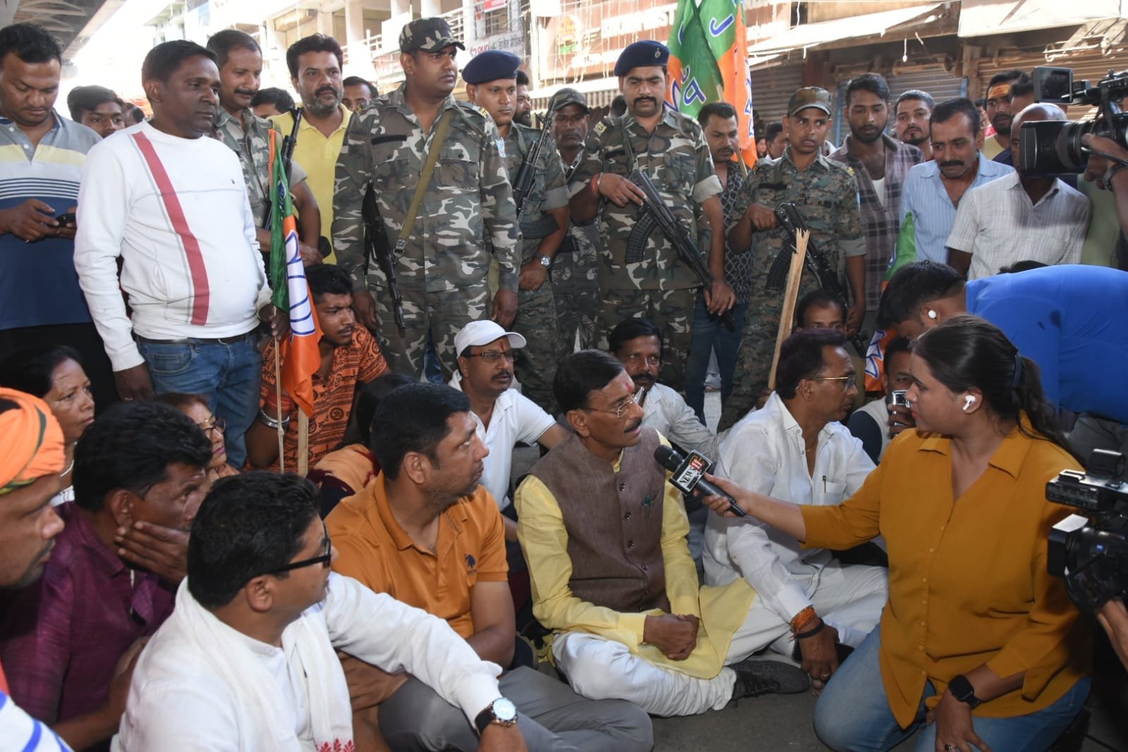 BJP नेता अनिल टाइगर की हत्या के विरोध में झारखंड बंद, कई संगठनों ने किया समर्थन। 5 IMG 20250327 WA0025