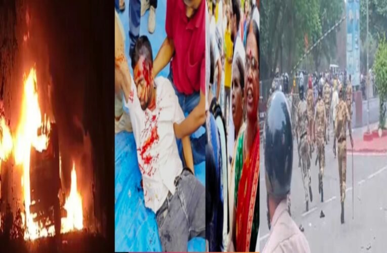 बोकारो में विस्थापित की लाठी चार्ज में मौत के दूसरे दिन बोकारो बंद के दौरान आगजनी, तोड़फोड़
