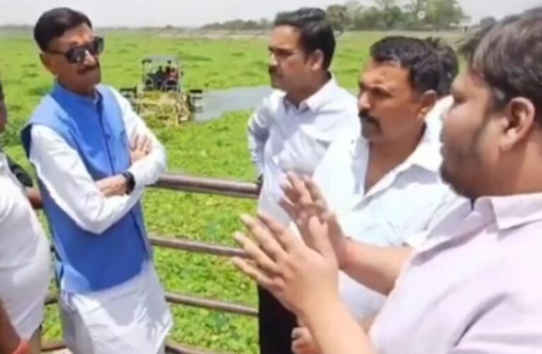 रक्षा राज्यमंत्री ने कांके डैम का किया निरीक्षण, रांची नगर निगम के अधिकारी रहे मौजूद