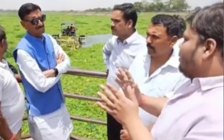 रक्षा राज्यमंत्री ने कांके डैम का किया निरीक्षण, रांची नगर निगम के अधिकारी रहे मौजूद