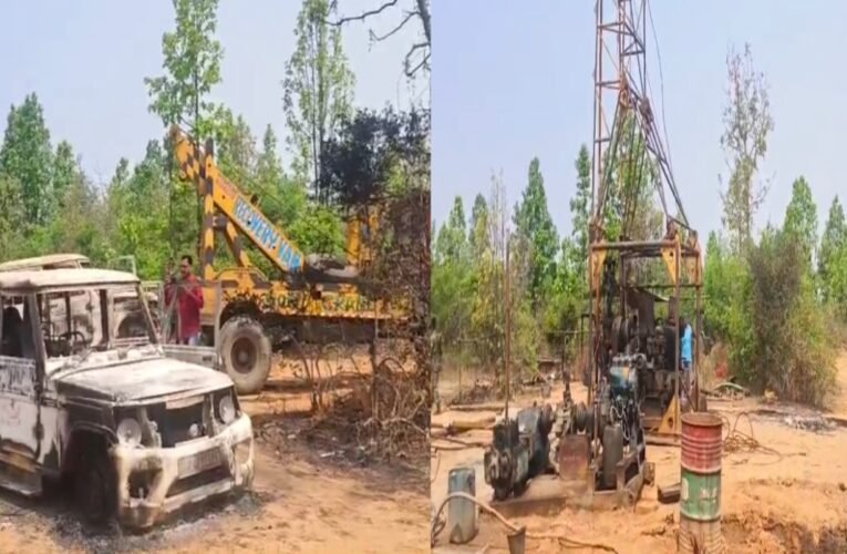 लातेहार के चंदवा में नक्सली हमला: सीएमपीडीआई की कोयला खदान साइट पर तांडव, छह वाहन और दो मशीनें फूंकी