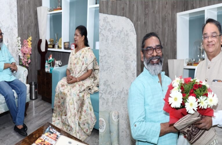 मुख्यमंत्री हेमन्त सोरेन से दो विश्वविद्यालयों के कुलपतियों ने की शिष्टाचार भेंट