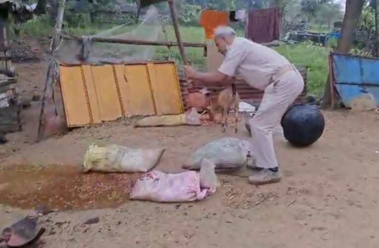 सिमडेगा में अवैध शराब के खिलाफ उत्पाद विभाग की बड़ी कार्रवाई, तीन गिरफ्तार, नौ फरार