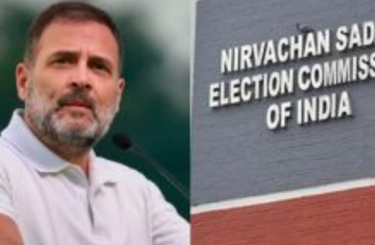 राहुल गांधी के ‘वोट चोरी’ आरोप पर चुनाव आयोग का सख्त रुख: घोषणापत्र दें या माफी मांगें