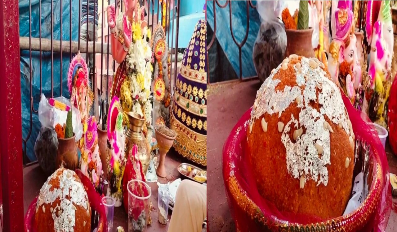 जमशेदपुर: गणेश उत्सव में 5 किलो लड्डू की रिकॉर्ड 70,000 की बोली, जोगिंदर राव के परिवार ने जीता प्रसाद 4 20250831 120905