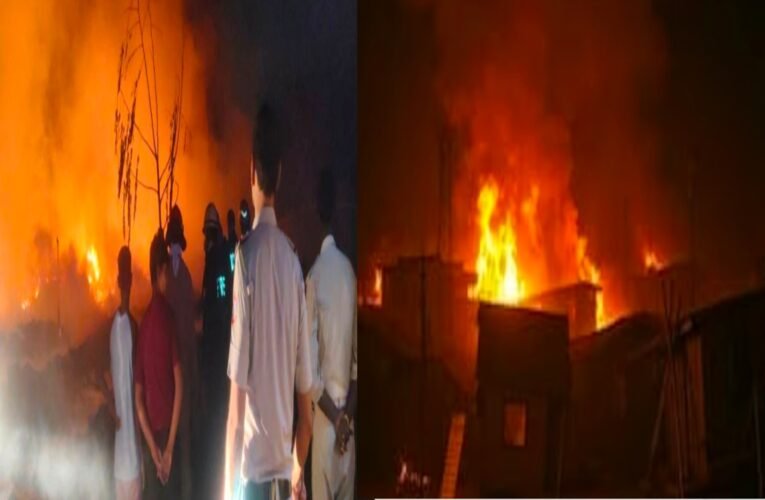 दिल्ली के रोहिणी में झुग्गी-झोपड़ियों में भीषण आग, 40-45 झोपड़ियां जलकर खाक