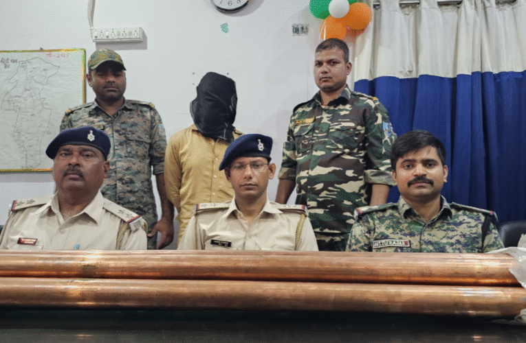 हजारीबाग में कॉपर पाइप चोरी का खुलासा, एक अभियुक्त गिरफ्तार