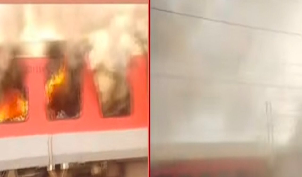 गरीब रथ एक्सप्रेस में आग का बड़ा हादसा टला, एक महिला यात्री मामूली रूप से झुलसी, रेलवे ने शुरू की जांच 4 20251018 113006