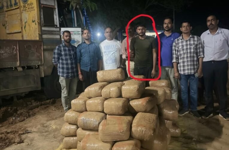 नारकोटिक्स कंट्रोल ब्यूरो और पुलिस की संयुक्त कार्रवाई, सवा दो करोड़ का अवैध गांजा बरामद, एक गिरफ्तार