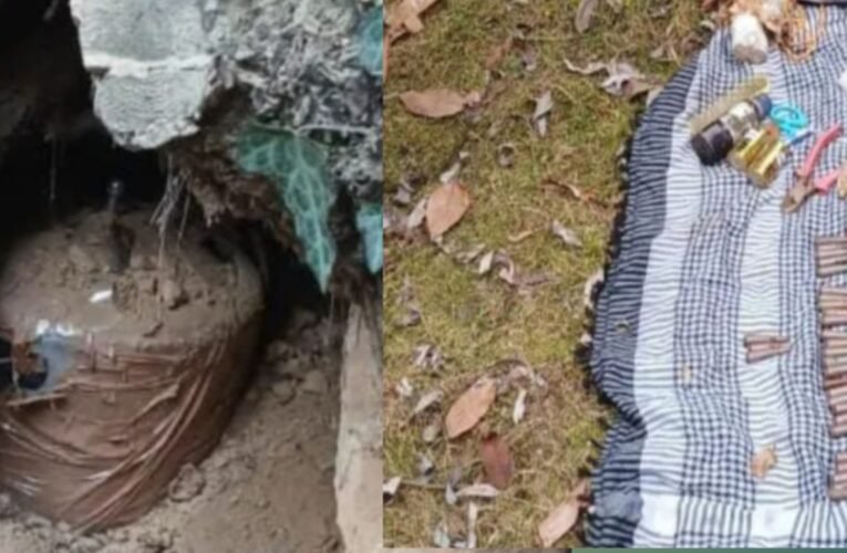 बारामूला में आतंकी ठिकाना ध्वस्त: प्रेशर कुकर IED सहित हथियार और गोला-बारूद बरामद