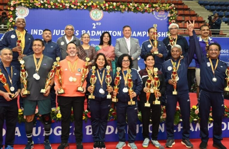 रांची में संपन्न हुई 2nd All India Judges Badminton Championship 2026
