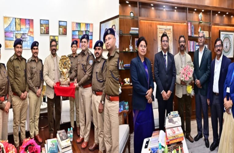 मुख्यमंत्री से प्रशासनिक एवं पुलिस अधिकारियों ने की शिष्टाचार भेंट, नव वर्ष 2026 की दी बधाई